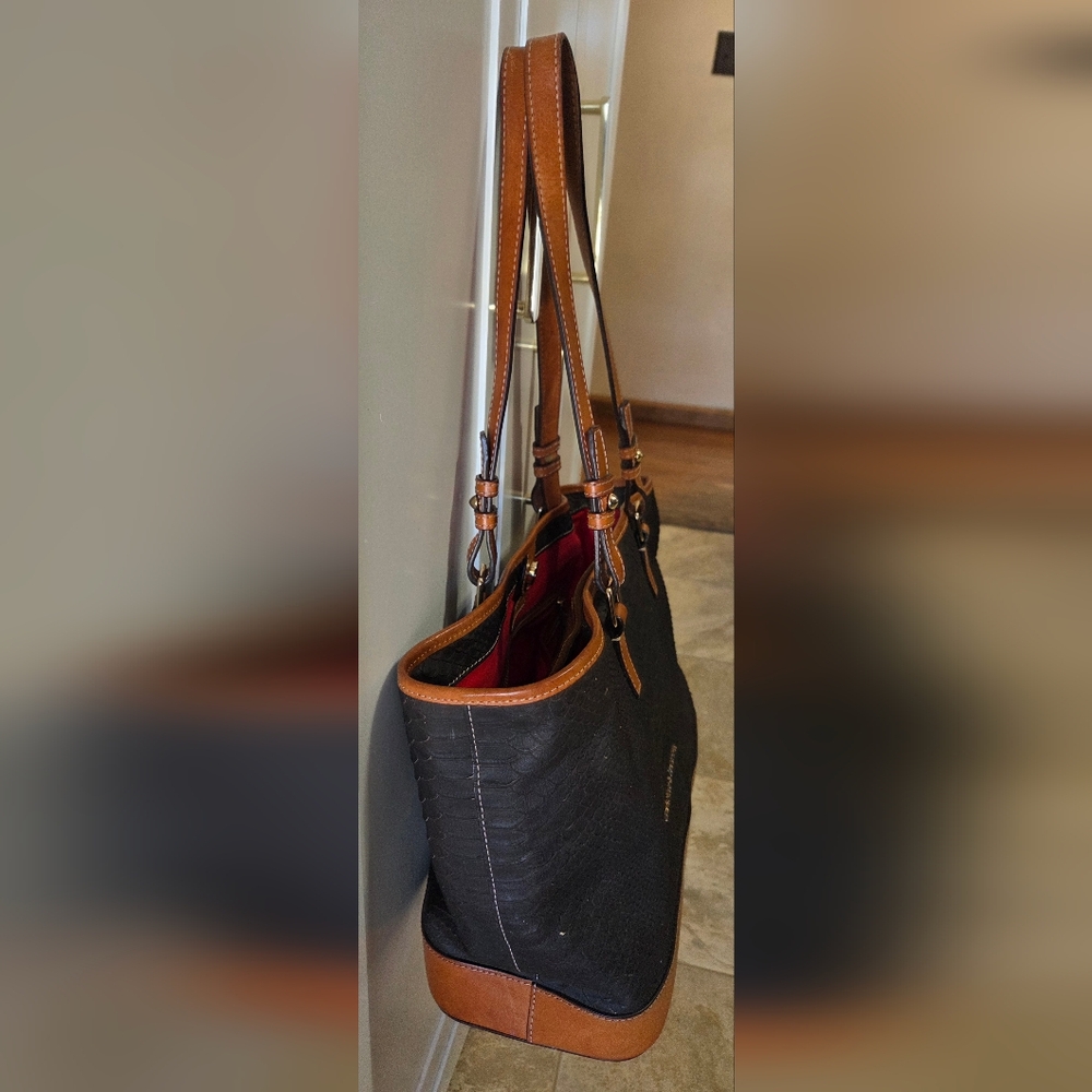 Dooney & Bourke Cara Python Embossed Leather Tote - image 5